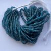 Shop 4mm 6mm Natural Neon Apatite Smooth Rondelle Beads