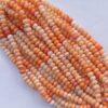 Shop 6mm 8mm Natural Orange Opal Smooth Rondelle Beads