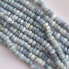 Shop 6mm 8mm Natural Blue Opal Smooth Rondelle Beads Strand