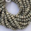 Shop 6mm 8mm Natural Dalmatian Jasper Smooth Rondelle Beads
