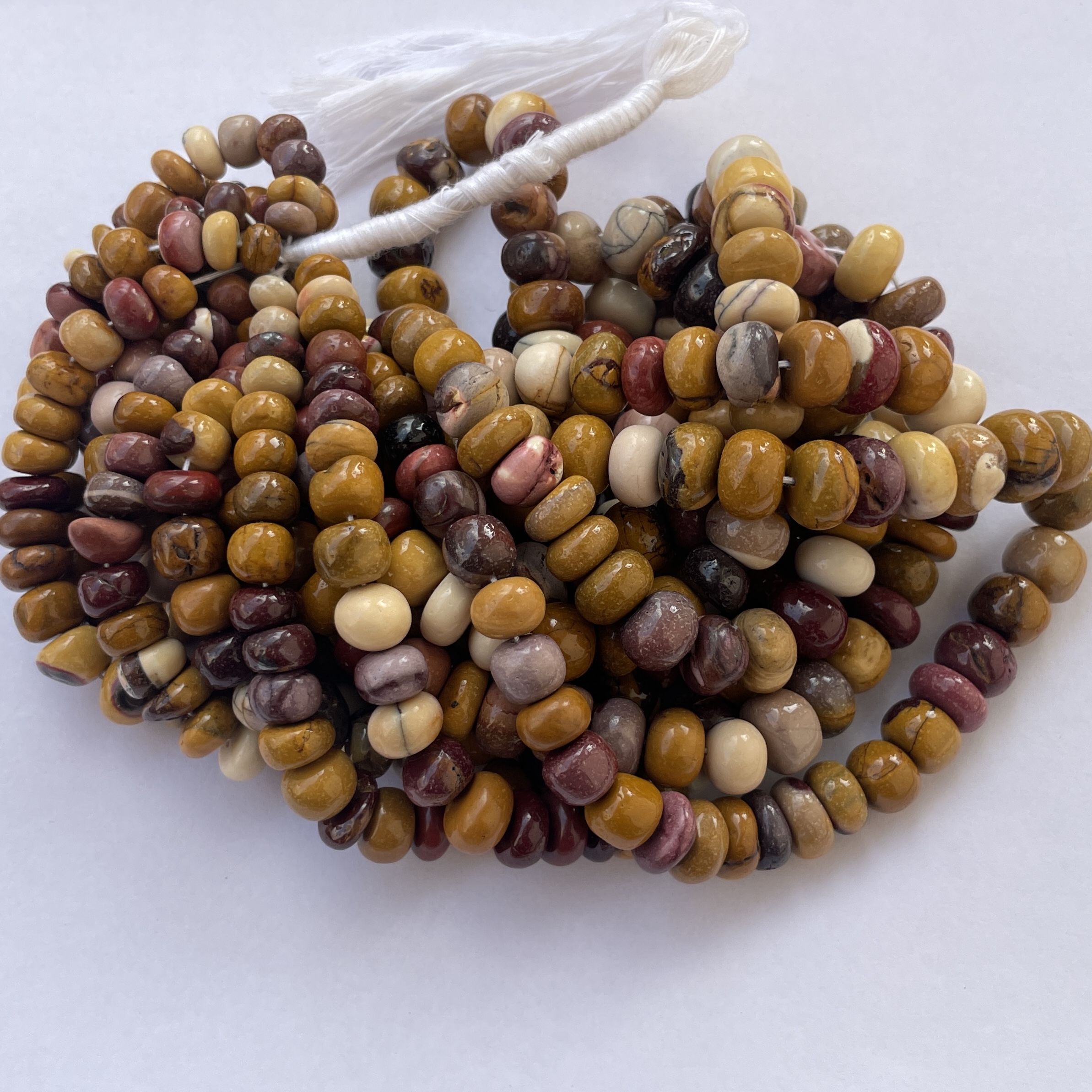 Shop 6mm 8mm Natural Mookaite Smooth Rondelle Beads Strand Shop 6mm 8mm Natural Mookaite Smooth Rondelle Beads Strand