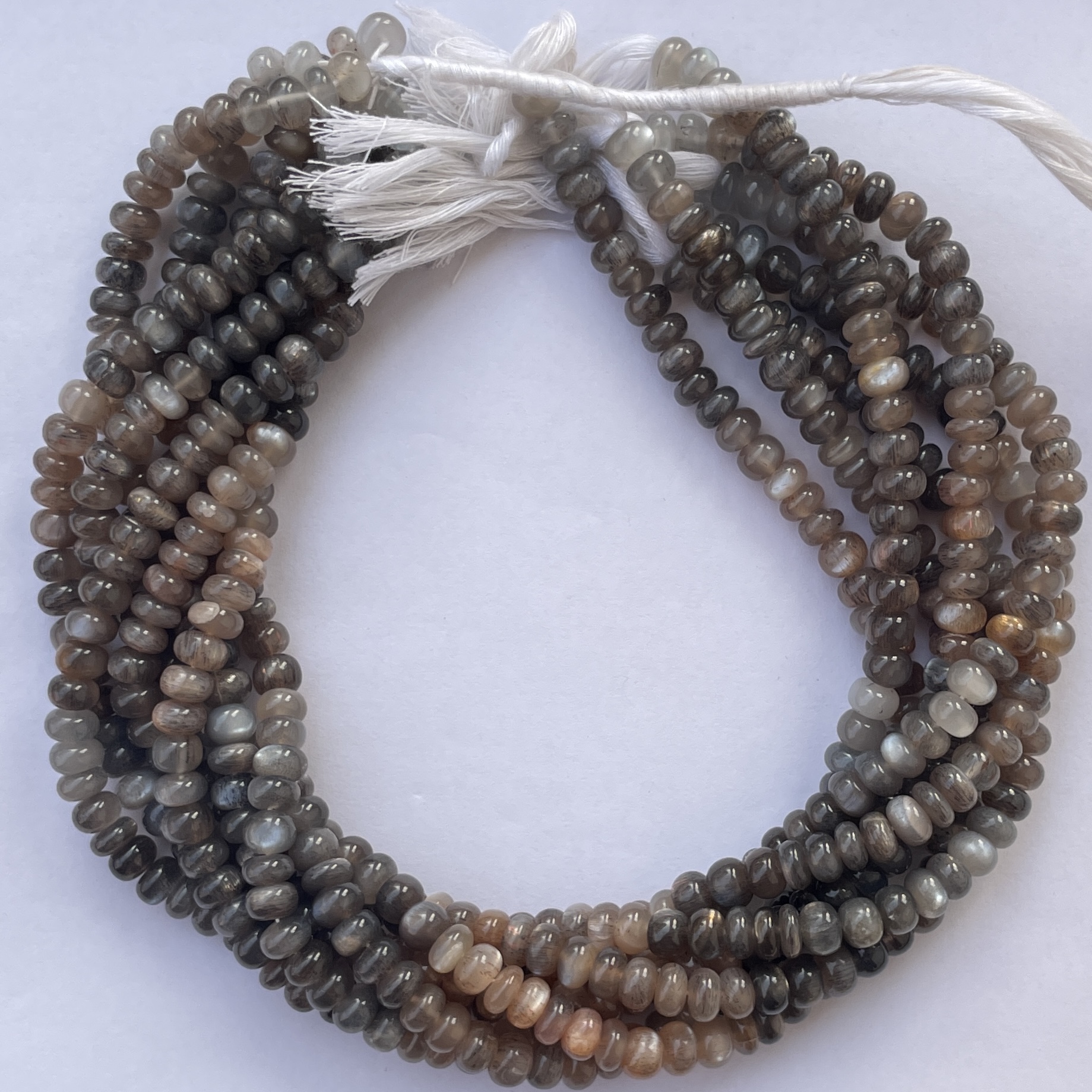 Shop 6mm 8mm Silver Goldenshine Moonstone Rondelle Beads Shop 6mm 8mm Silver Goldenshine Moonstone Rondelle Beads