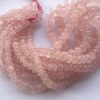 Shop 6mm 8mm Natural Rose Quartz Smooth Rondelle Beads